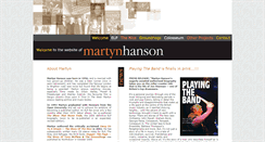 Desktop Screenshot of martynhanson.com